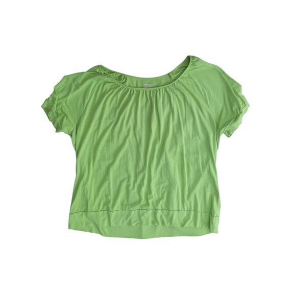 Dressbarn Plus Size 22 24 Solid Green Stretch Shirt - Picture 1 of 3